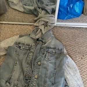 Jean jacket sweater
